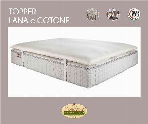 Topper in lana e cotone, 100% naturale (sfoderabile)
